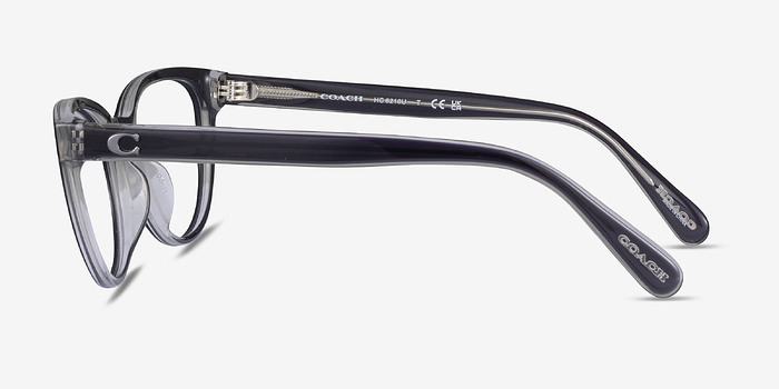 Coach HC6210U Transparent Gray Acétate Montures de lunettes de vue d'EyeBuyDirect
