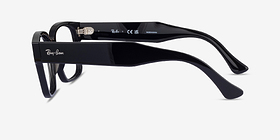 Ray-Ban RB7256 Laurene Noir Acétate Montures de lunettes de vue d'EyeBuyDirect, Vue de Côté