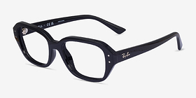 Ray-Ban RB7258 SHEA Noir Plastique Montures de lunettes de vue d'EyeBuyDirect, Vue d'Angle