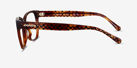 Coach HC6207U Caramel Tortoise Acétate Montures de lunettes de vue d'EyeBuyDirect, Vue de Côté
