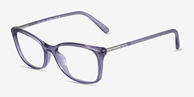 Coach HC6192U Transparent Purple Plastique Montures de lunettes de vue d'EyeBuyDirect, Vue d'Angle