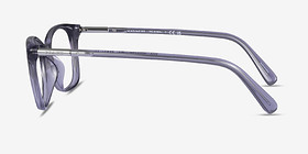 Coach HC6192U Transparent Purple Plastique Montures de lunettes de vue d'EyeBuyDirect, Vue de Côté
