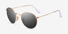 Ray-Ban RB3447 Round Arista Métal Soleil de Lunette de vue d'EyeBuyDirect, Vue d'Angle