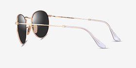 Ray-Ban RB3447 Round Arista Métal Soleil de Lunette de vue d'EyeBuyDirect, Vue de Côté