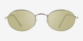 Ray-Ban RB3547 Silver Gray Métal Soleil de Lunette de vue d'EyeBuyDirect, Vue de Face