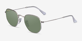 Ray-Ban RB3548 Argenté Métal Soleil de Lunette de vue d'EyeBuyDirect, Vue d'Angle