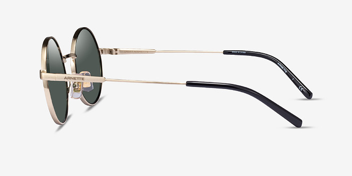 ARNETTE Drophead Brushed Light Gold Métal Soleil de Lunette de vue d'EyeBuyDirect