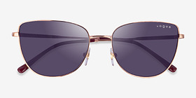 Vogue Eyewear VO4233S Or rose Métal Soleil de Lunette de vue d'EyeBuyDirect, Vue Rapprochée