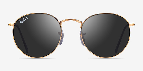 Ray-Ban RB3447 Round Doré Métal Soleil de Lunette de vue