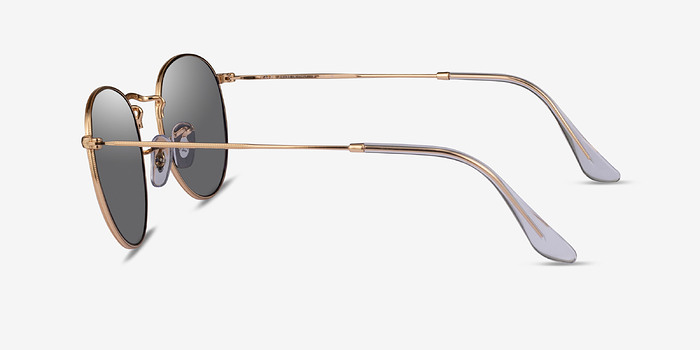 Ray-Ban RB3447 Round Light Gold Métal Soleil de Lunette de vue d'EyeBuyDirect