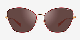 Vogue Eyewear VO4197S Rose Métal Soleil de Lunette de vue d'EyeBuyDirect, Vue de Face