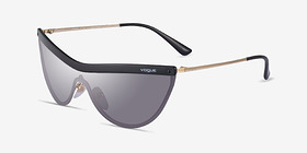 Vogue Eyewear VO4148S Noir Métal Soleil de Lunette de vue d'EyeBuyDirect, Vue d'Angle
