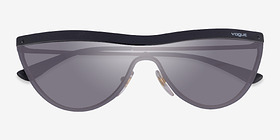 Vogue Eyewear VO4148S Noir Métal Soleil de Lunette de vue d'EyeBuyDirect, Vue Rapprochée
