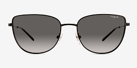 Vogue Eyewear VO4233S Noir Métal Soleil de Lunette de vue d'EyeBuyDirect, Vue de Face