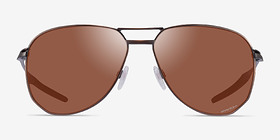 Oakley Contrail Matte Bronze Métal Soleil de Lunette de vue d'EyeBuyDirect, Vue de Face