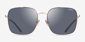 Vogue Eyewear VO4327SD Doré Métal Soleil de Lunette de vue d'EyeBuyDirect, Vue de Face