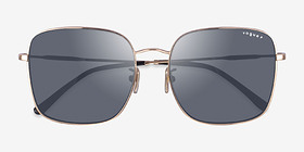 Vogue Eyewear VO4327SD Doré Métal Soleil de Lunette de vue d'EyeBuyDirect, Vue Rapprochée