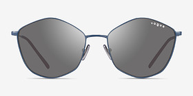 Vogue Eyewear VO4282S Bleu Métal Soleil de Lunette de vue d'EyeBuyDirect, Vue de Face