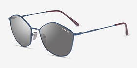 Vogue Eyewear VO4282S Bleu Métal Soleil de Lunette de vue d'EyeBuyDirect, Vue d'Angle