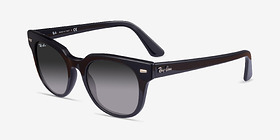 Ray-Ban RB2168 Meteor Noir Acétate Soleil de Lunette de vue d'EyeBuyDirect, Vue d'Angle