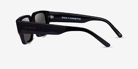 ARNETTE Daken Sandwich Red Black Acétate Soleil de Lunette de vue d'EyeBuyDirect, Vue de Côté