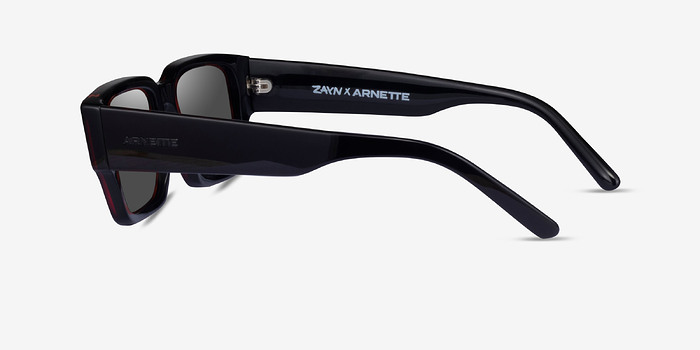 ARNETTE Daken Sandwich Red Black Acétate Soleil de Lunette de vue d'EyeBuyDirect