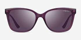Vogue Eyewear VO5426S Transparent Purple Plastique Soleil de Lunette de vue d'EyeBuyDirect, Vue de Face