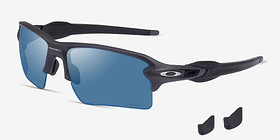 Oakley OO9188 Flak 2.0 Steel Plastique Soleil de Lunette de vue d'EyeBuyDirect, Vue d'Angle