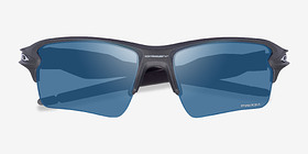 Oakley OO9188 Flak 2.0 Steel Plastique Soleil de Lunette de vue d'EyeBuyDirect, Vue Rapprochée