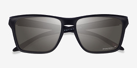 Oakley Sylas Polished Black Plastique Soleil de Lunette de vue d'EyeBuyDirect, Vue Rapprochée