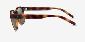 ARNETTE Barranco Écaille Noire Plastique Soleil de Lunette de vue d'EyeBuyDirect, Vue de Côté