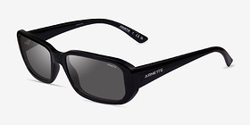 ARNETTE Gringo Shiny Black Plastique Soleil de Lunette de vue d'EyeBuyDirect, Vue d'Angle