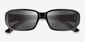 ARNETTE Gringo Shiny Black Plastique Soleil de Lunette de vue d'EyeBuyDirect, Vue Rapprochée