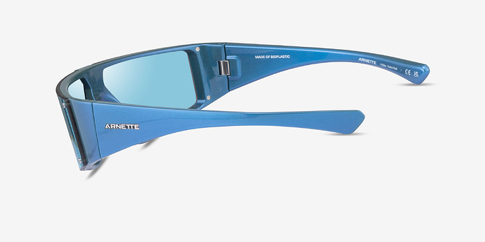 ARNETTE Saturnya Shiny Blue Plastique Soleil de Lunette de vue d'EyeBuyDirect