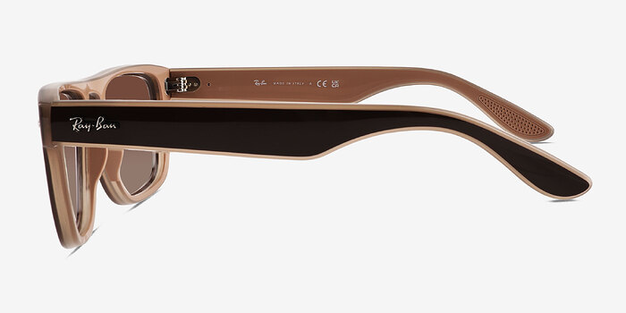 Ray-Ban RB4407 Clear Light Brown Plastique Soleil de Lunette de vue d'EyeBuyDirect