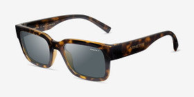 ARNETTE Bigflip Écaille Noire Plastique Soleil de Lunette de vue d'EyeBuyDirect, Vue d'Angle