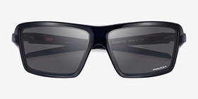 Oakley Cables Clear Blue Plastique Soleil de Lunette de vue d'EyeBuyDirect, Vue Rapprochée