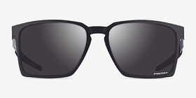 Oakley Exchange Sun Matte Black Plastique Soleil de Lunette de vue d'EyeBuyDirect, Vue de Face