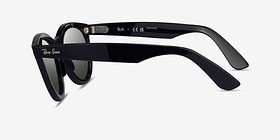 Ray-Ban RB2241 Wayfarer Way Noir Plastique Soleil de Lunette de vue d'EyeBuyDirect, Vue de Côté