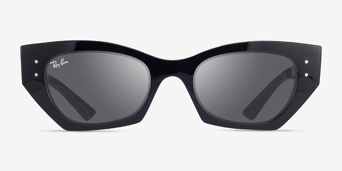 Ray-Ban RB4430 Zena Shiny Black Plastique Soleil de Lunette de vue d'EyeBuyDirect