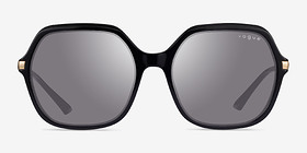 Vogue Eyewear VO5561S Shiny Black Acétate Soleil de Lunette de vue d'EyeBuyDirect, Vue de Face