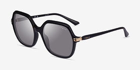Vogue Eyewear VO5561S Shiny Black Acétate Soleil de Lunette de vue d'EyeBuyDirect, Vue d'Angle