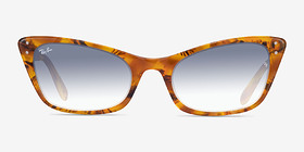 Ray-Ban RB2299 Amber Tortoise Acétate Soleil de Lunette de vue d'EyeBuyDirect, Vue de Face