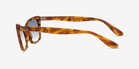 Ray-Ban RB2299 Amber Tortoise Acétate Soleil de Lunette de vue d'EyeBuyDirect, Vue de Côté