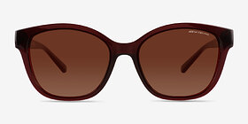 Armani Exchange AX4127S Dark Red Acétate Soleil de Lunette de vue d'EyeBuyDirect, Vue de Face