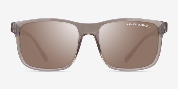 Armani Exchange AX4145S Shiny Transparent Brown Plastique Soleil de Lunette de vue