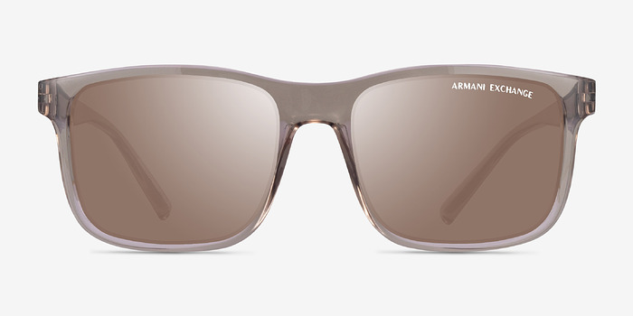 Armani Exchange AX4145S Shiny Transparent Brown Plastique Soleil de Lunette de vue d'EyeBuyDirect