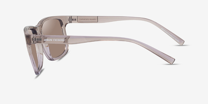 Armani Exchange AX4145S Shiny Transparent Brown Plastique Soleil de Lunette de vue d'EyeBuyDirect