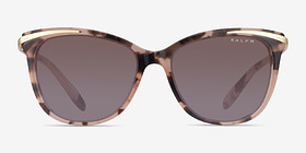 Ralph RA5203 Ivory Tortoise Gold Acétate Soleil de Lunette de vue d'EyeBuyDirect, Vue de Face