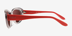 Vogue Eyewear VO5456S Clear Gray Plastique Soleil de Lunette de vue d'EyeBuyDirect, Vue de Côté